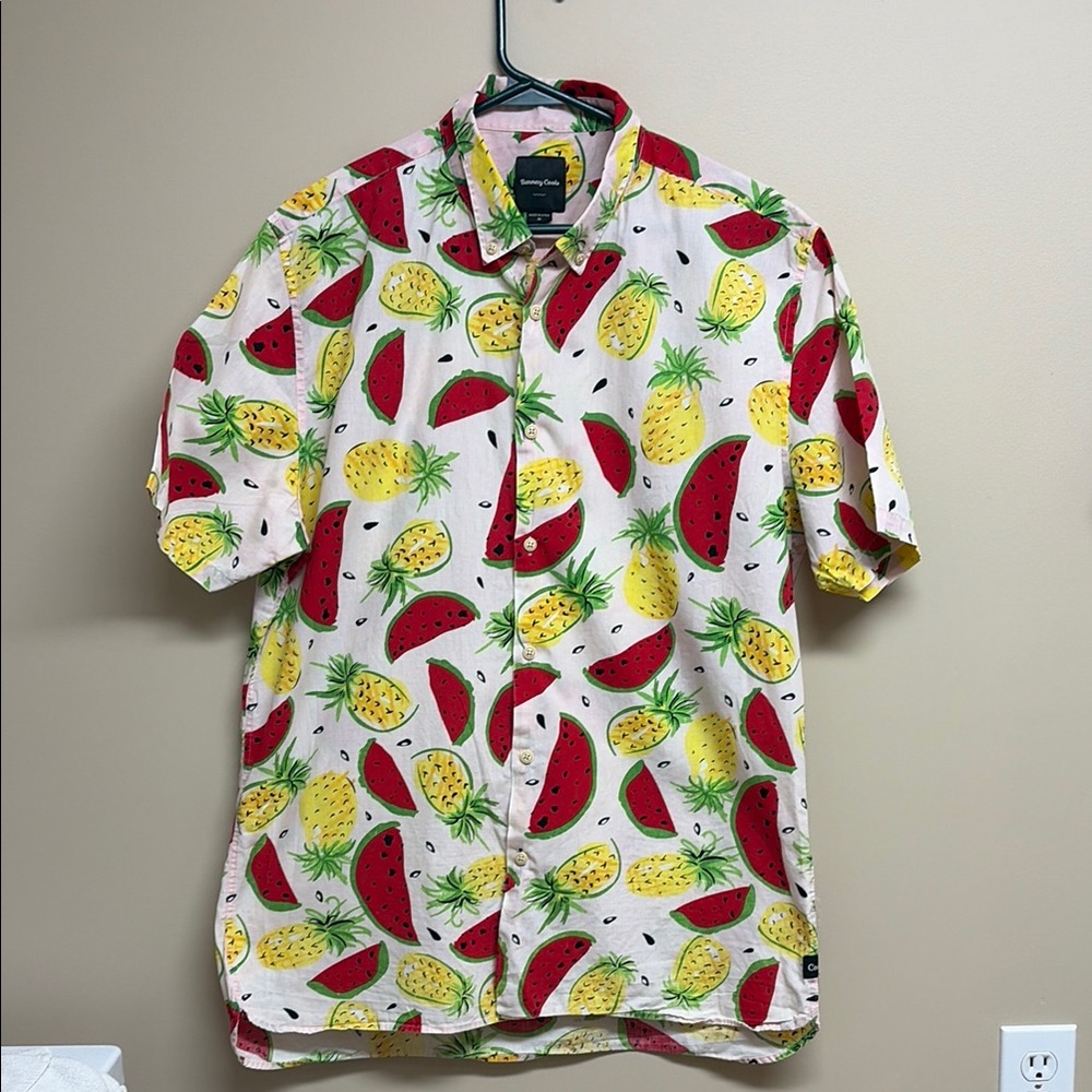 Fruit Print Men's Shirt